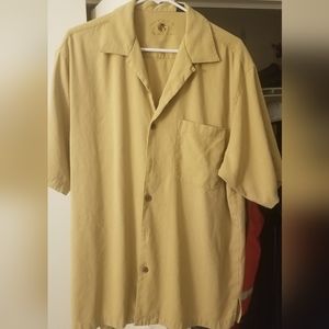 Eagle Dry Goods Co. Silk dress down button shirt medium